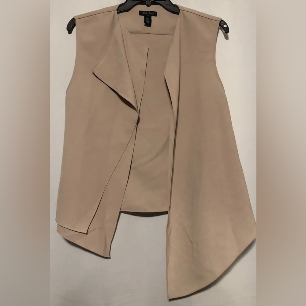 White House Black Market career or casual open tan cardigan sz 10. On Sale!!!